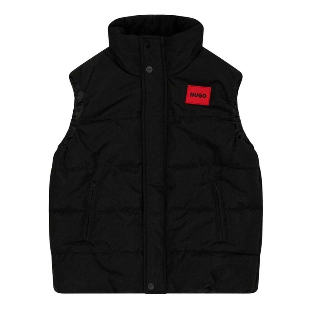 Hugo Childrens/Kids Padded Reversible Regular Sleeveless Vest / Black